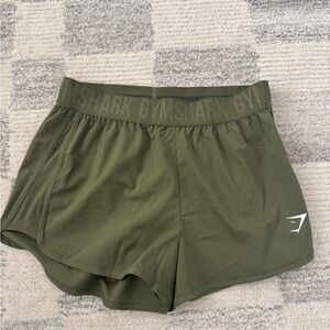 Gymshark Women’s Dark Green Athletic Shorts